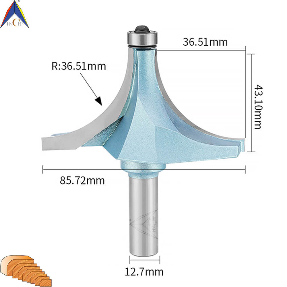 CHP0602 - Bearing Guided Roundover Router Bit (Industrial Grade)