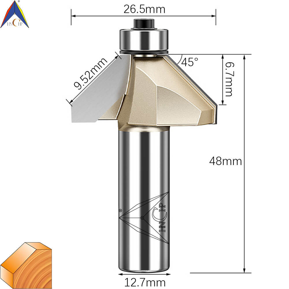 CHP0203 - 45° Chamfer Router Bit (Professional Grade)