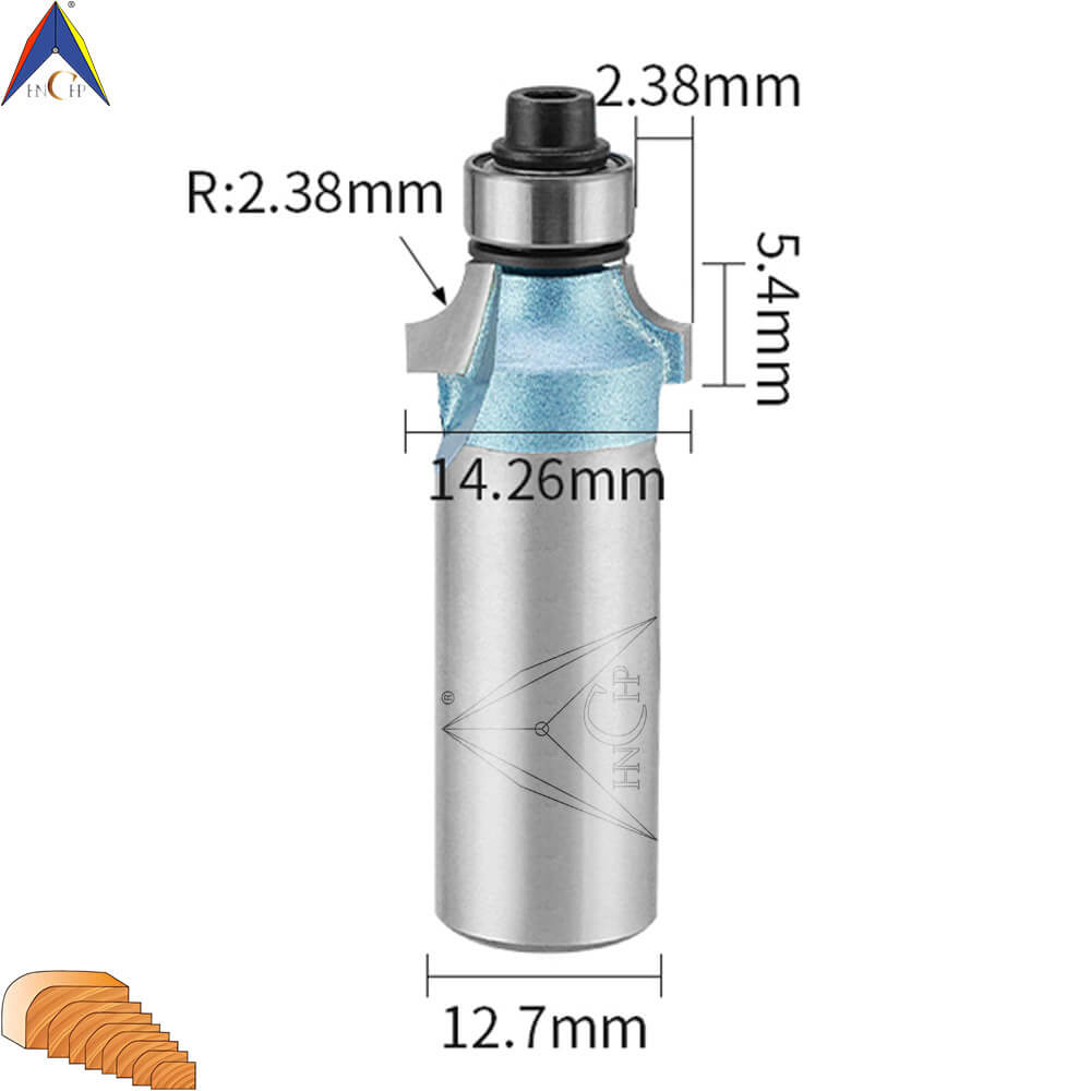 CHP0602 - Bearing Guided Roundover Router Bit (Industrial Grade)