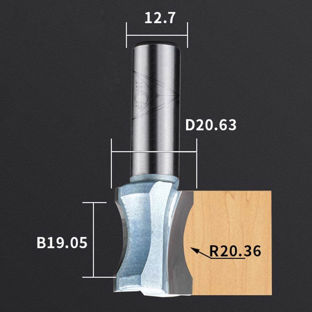 CHP0605 - Convex Edging Router Bit (Industrial Grade)