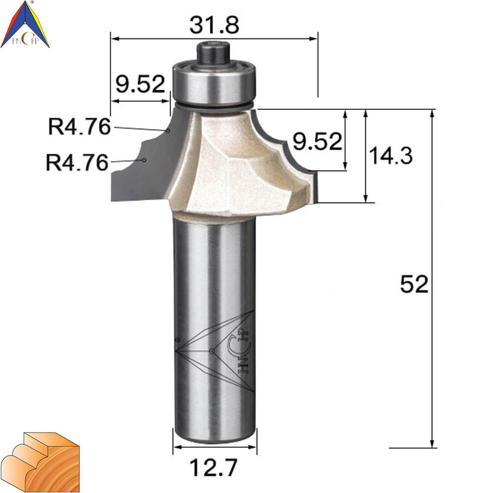 CHP0802 - Classical Ogee Molding Router Bit (Professional Grade)