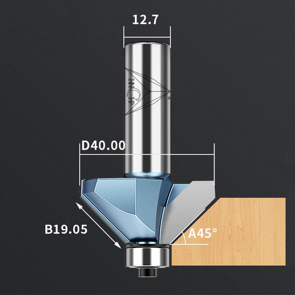 CHP0203 - 45° Chamfer Router Bit (Industrial Grade)