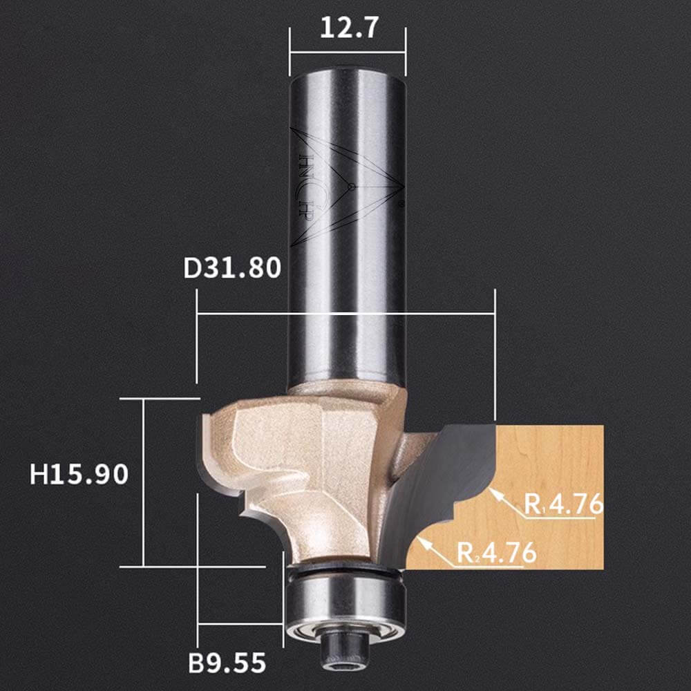 CHP0807 - Classical Ogee Molding Router Bit (Industrial Grade)