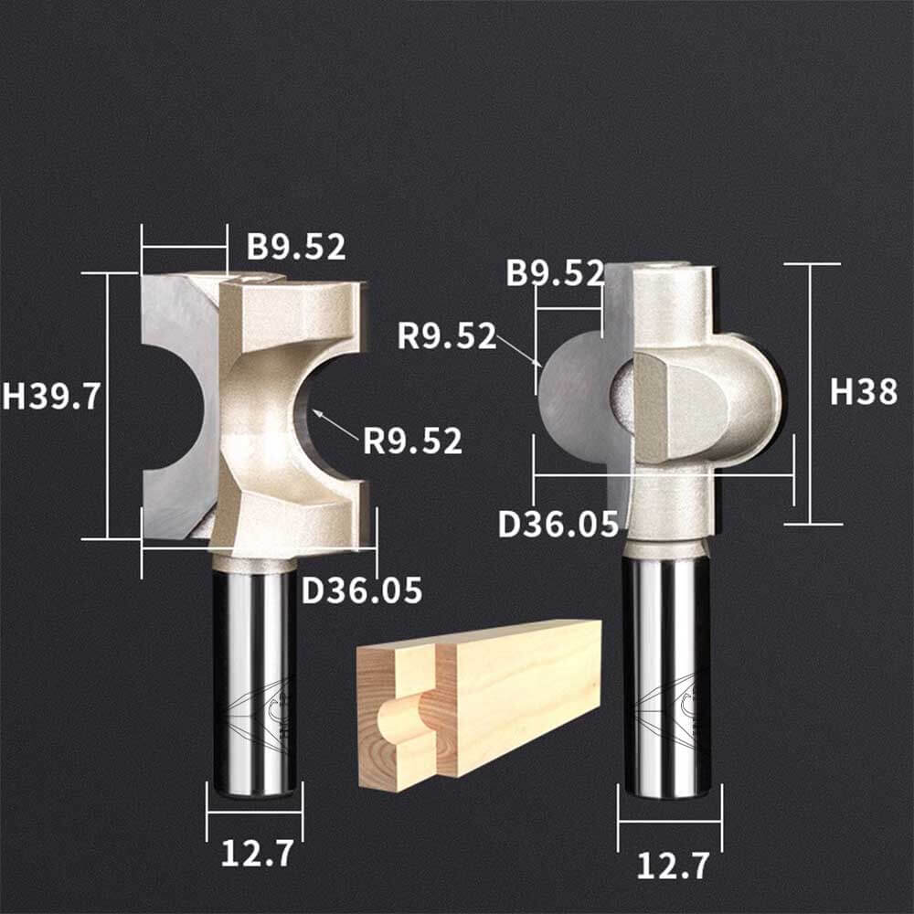 CHP1709 - Glue Joint Router Bit Set