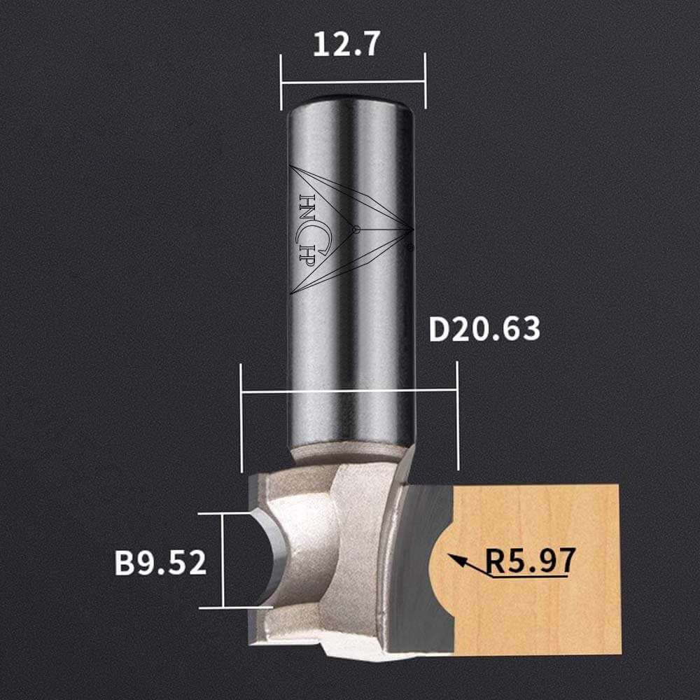 CHP0605 - Convex Edging Router Bit (Professional Grade)