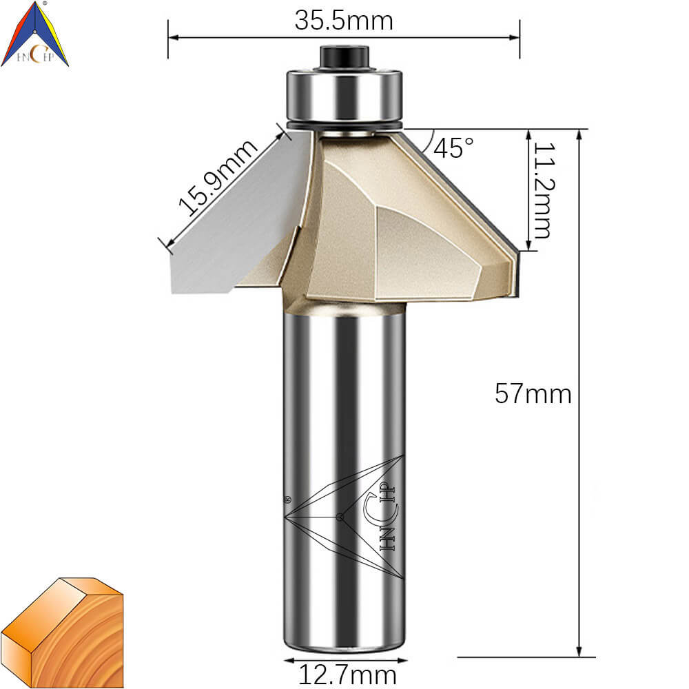 CHP0203 - 45° Chamfer Router Bit (Professional Grade)