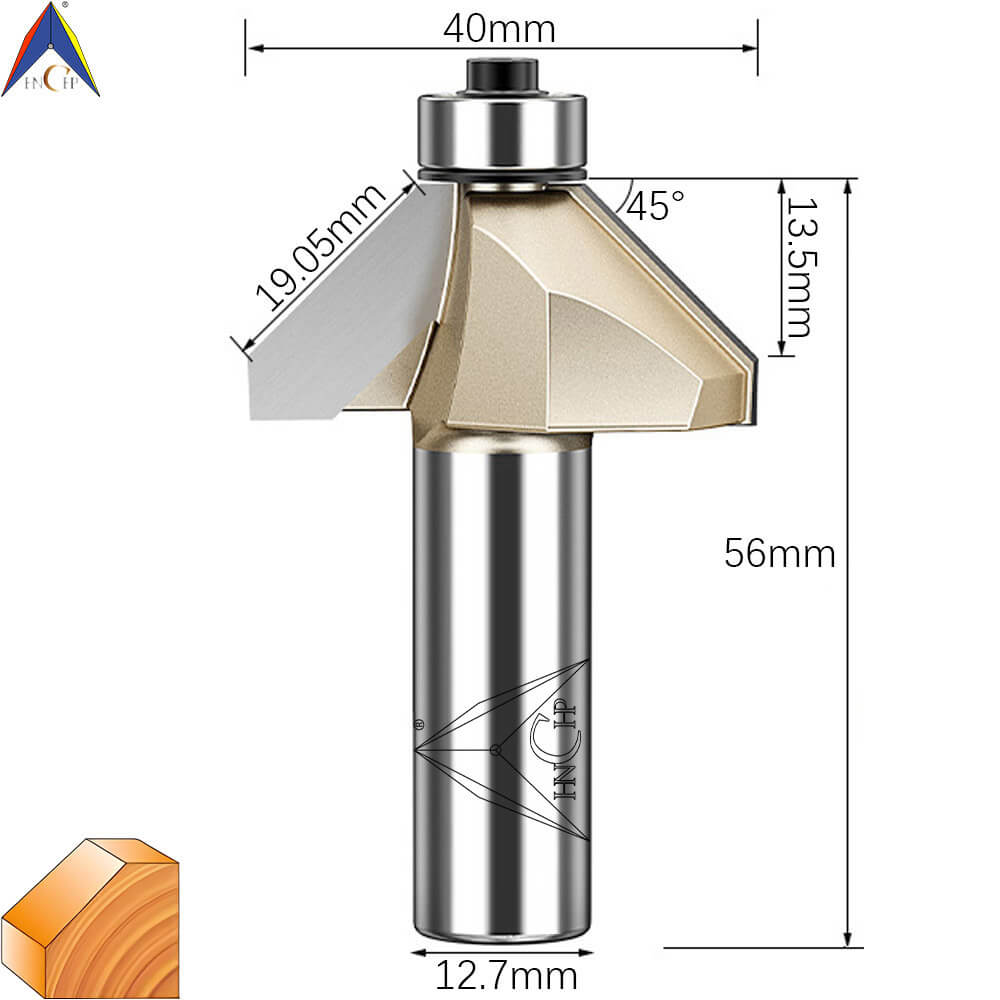 CHP0203 - 45° Chamfer Router Bit (Professional Grade)