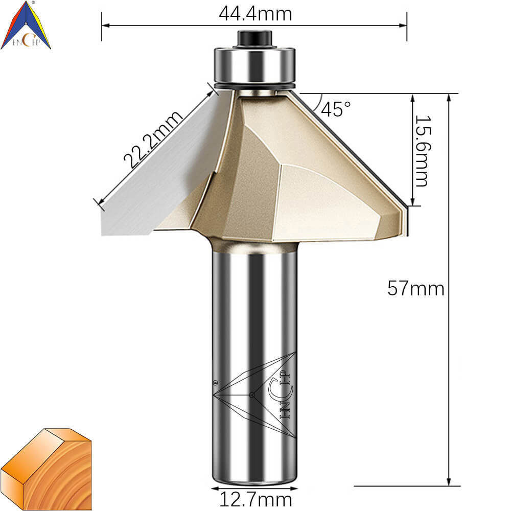 CHP0203 - 45° Chamfer Router Bit (Professional Grade)