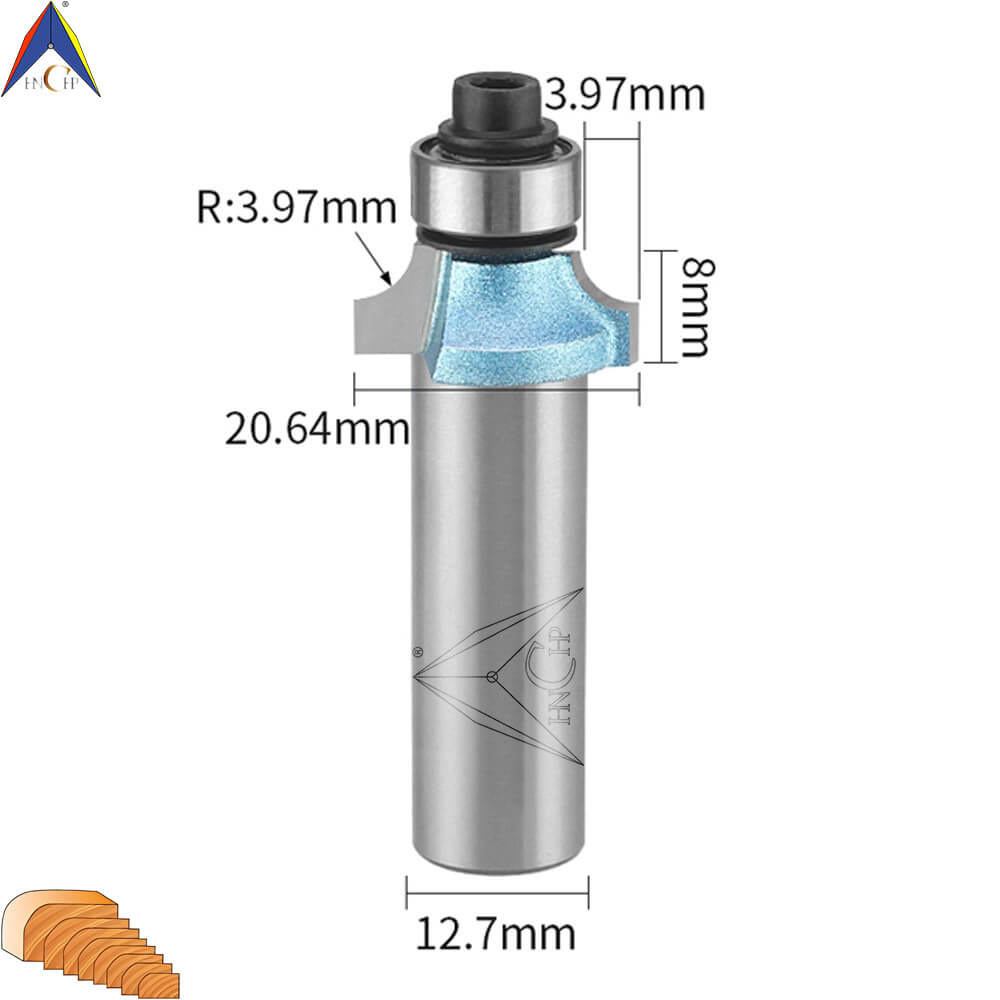 CHP0602 - Bearing Guided Roundover Router Bit (Industrial Grade)