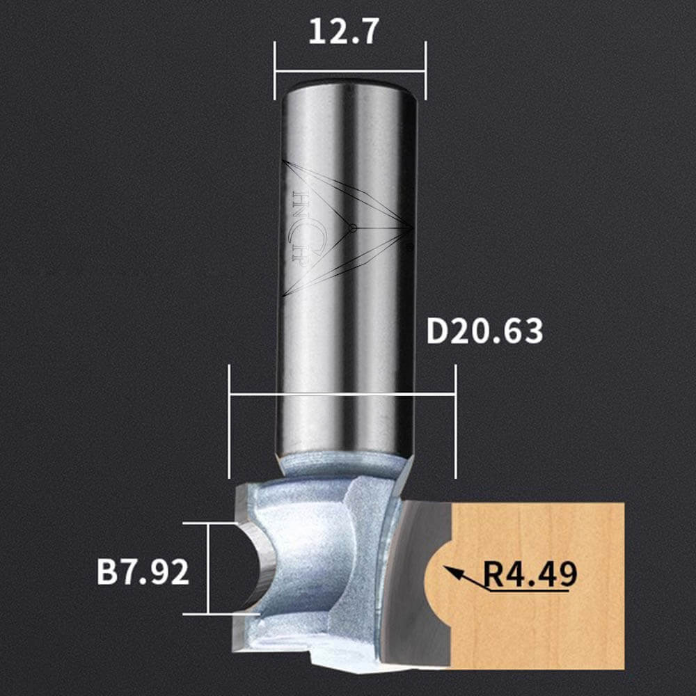 CHP0605 - Convex Edging Router Bit (Industrial Grade)