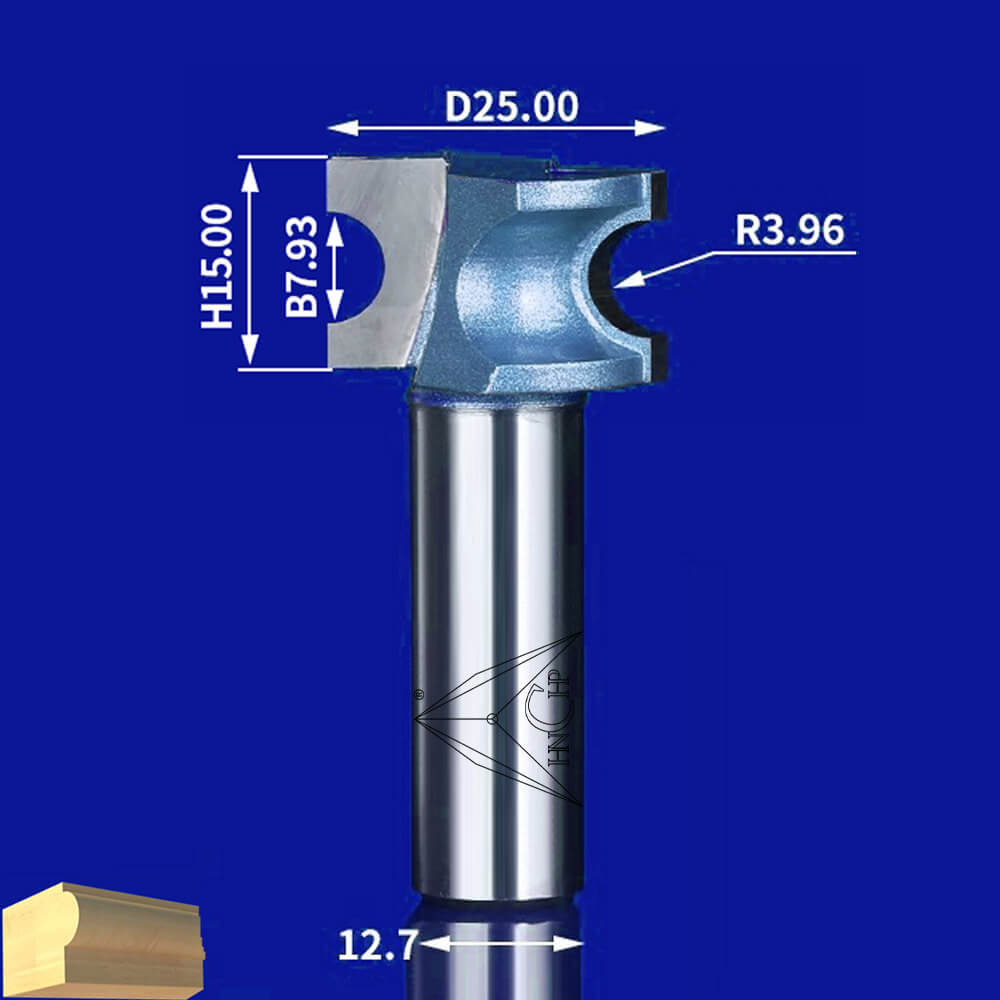 CHP0606 - Half Round Router Bit (Industrial Grade)