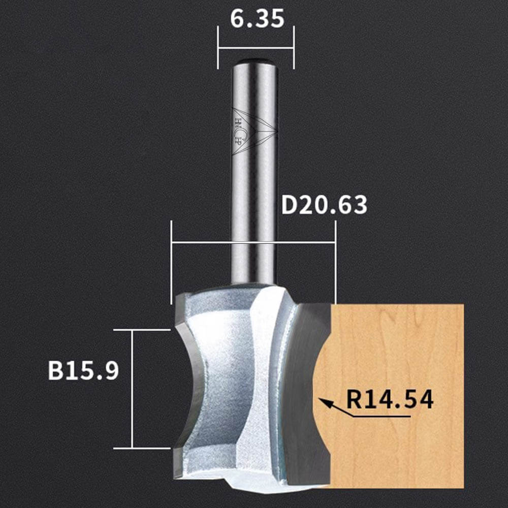 CHP0605 - Convex Edging Router Bit (Industrial Grade)