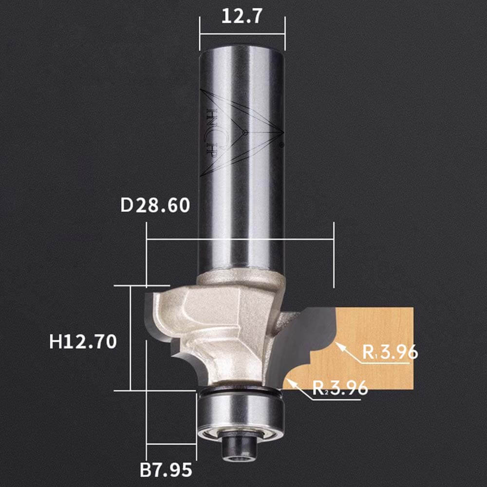 CHP0807 - Classical Ogee Molding Router Bit (Industrial Grade)
