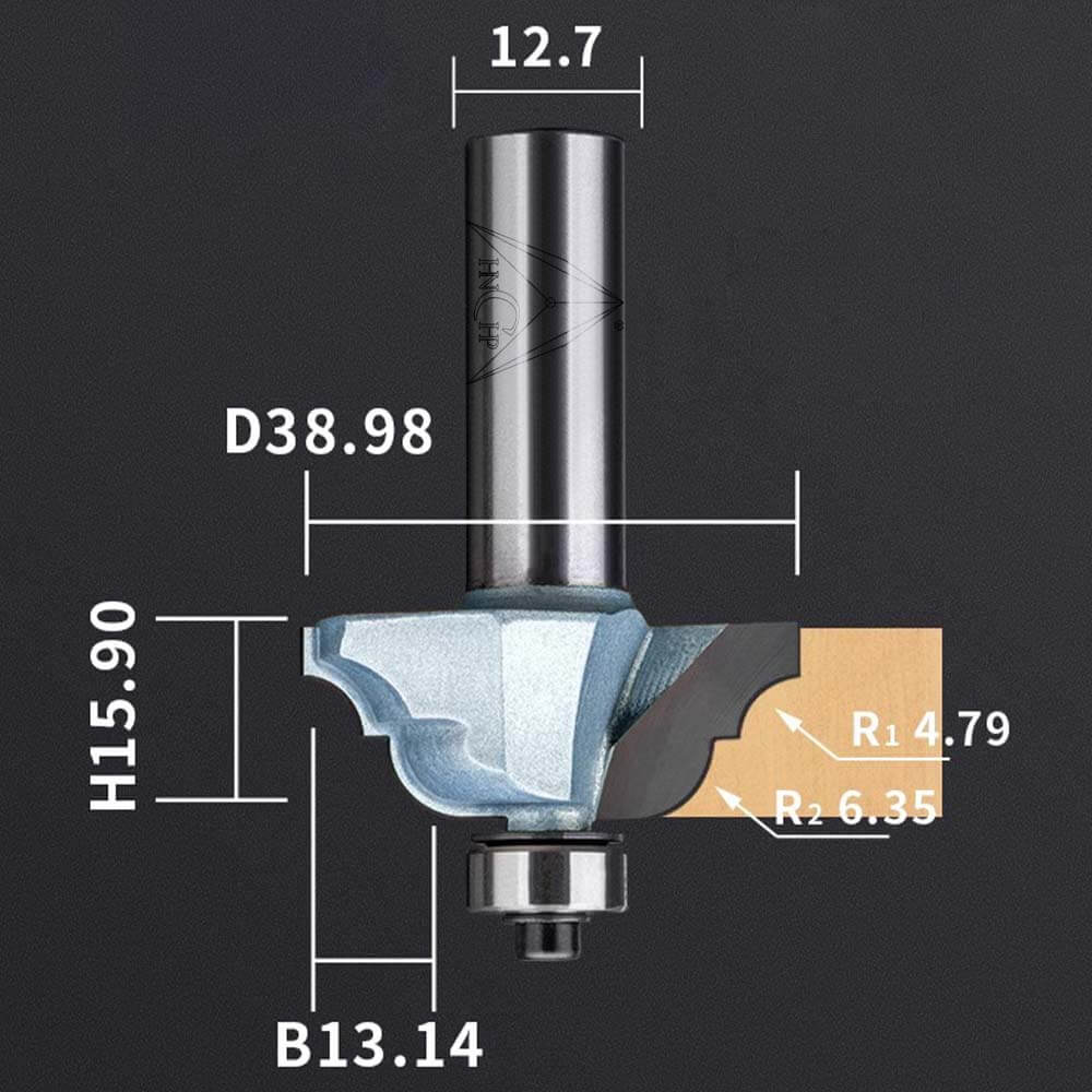 CHP0811 - Classical Ogee Molding Router Bit (Industrial Grade)