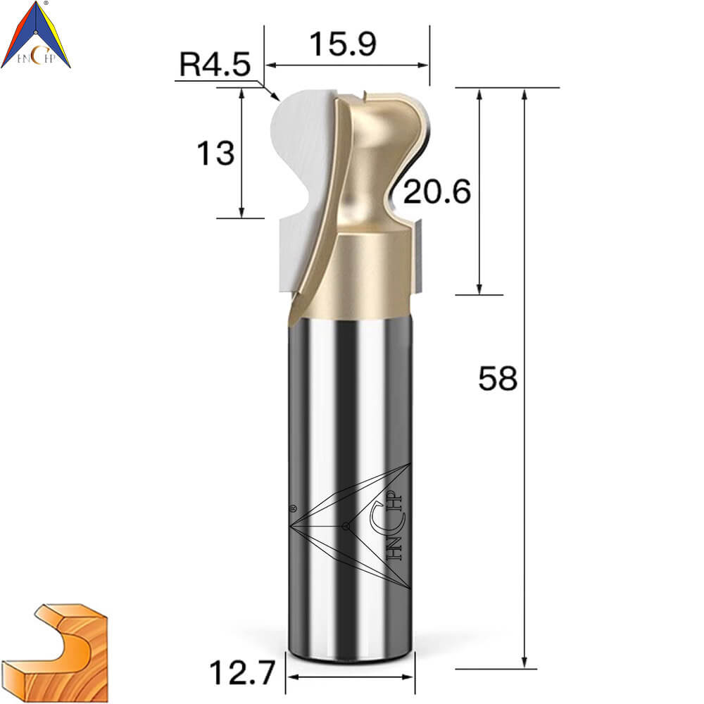 CHP1503 - Double Curved Finger Router Bit (Professional Grade)