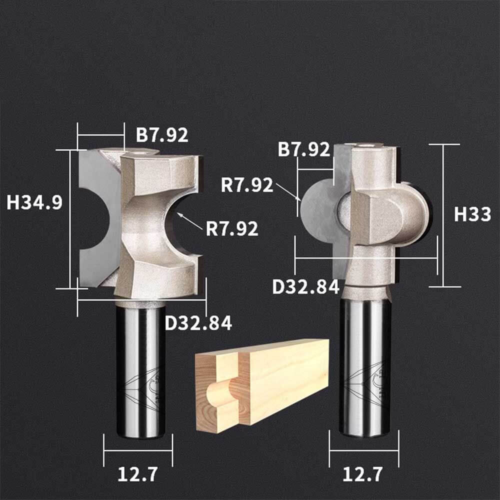 CHP1709 - Glue Joint Router Bit Set