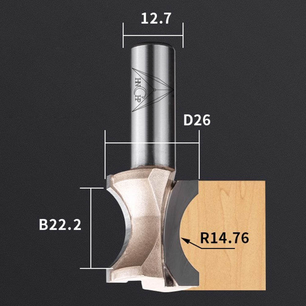 CHP0605 - Convex Edging Router Bit (Professional Grade)