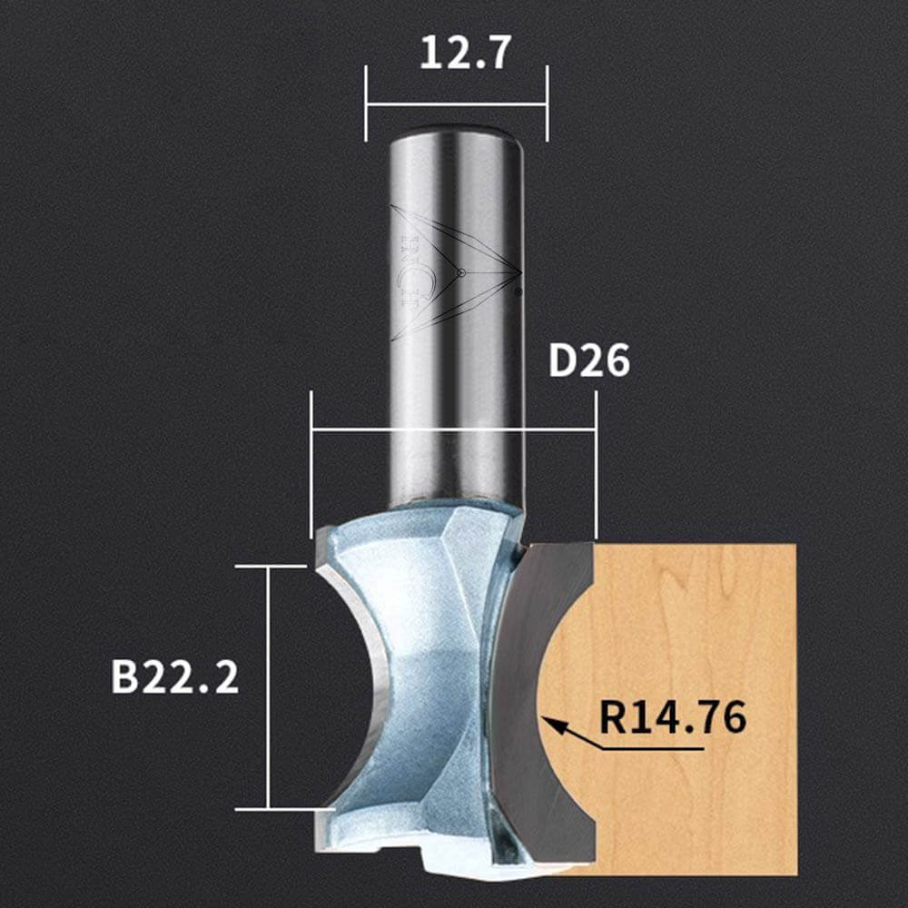 CHP0605 - Convex Edging Router Bit (Industrial Grade)