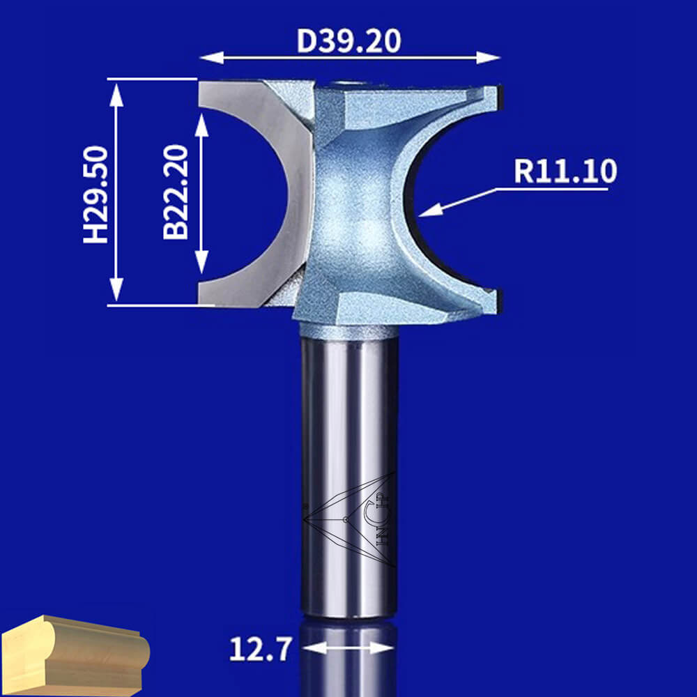 CHP0606 - Half Round Router Bit (Industrial Grade)