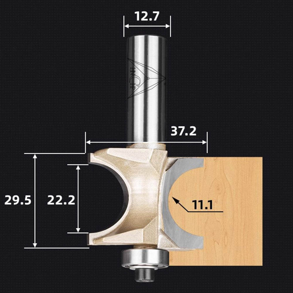 CHP0607 - Bull Nose Radius Router Bit