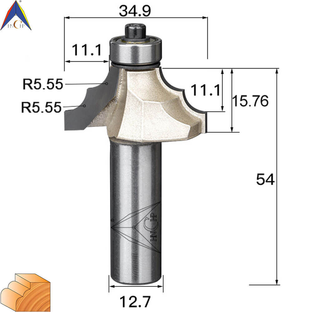 CHP0802 - Classical Ogee Molding Router Bit (Professional Grade)