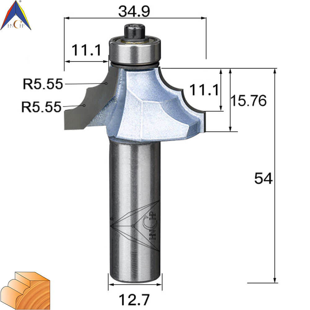 CHP0802 - Classical Ogee Molding Router Bit (Industrial Grade)