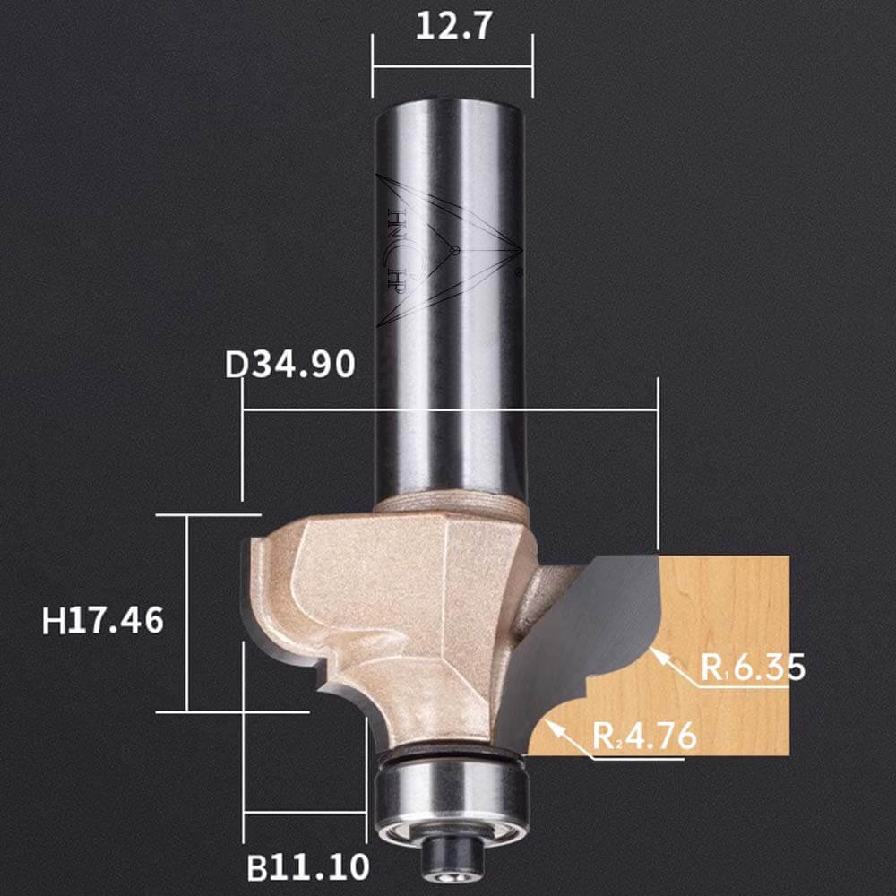 CHP0807 - Classical Ogee Molding Router Bit (Industrial Grade)