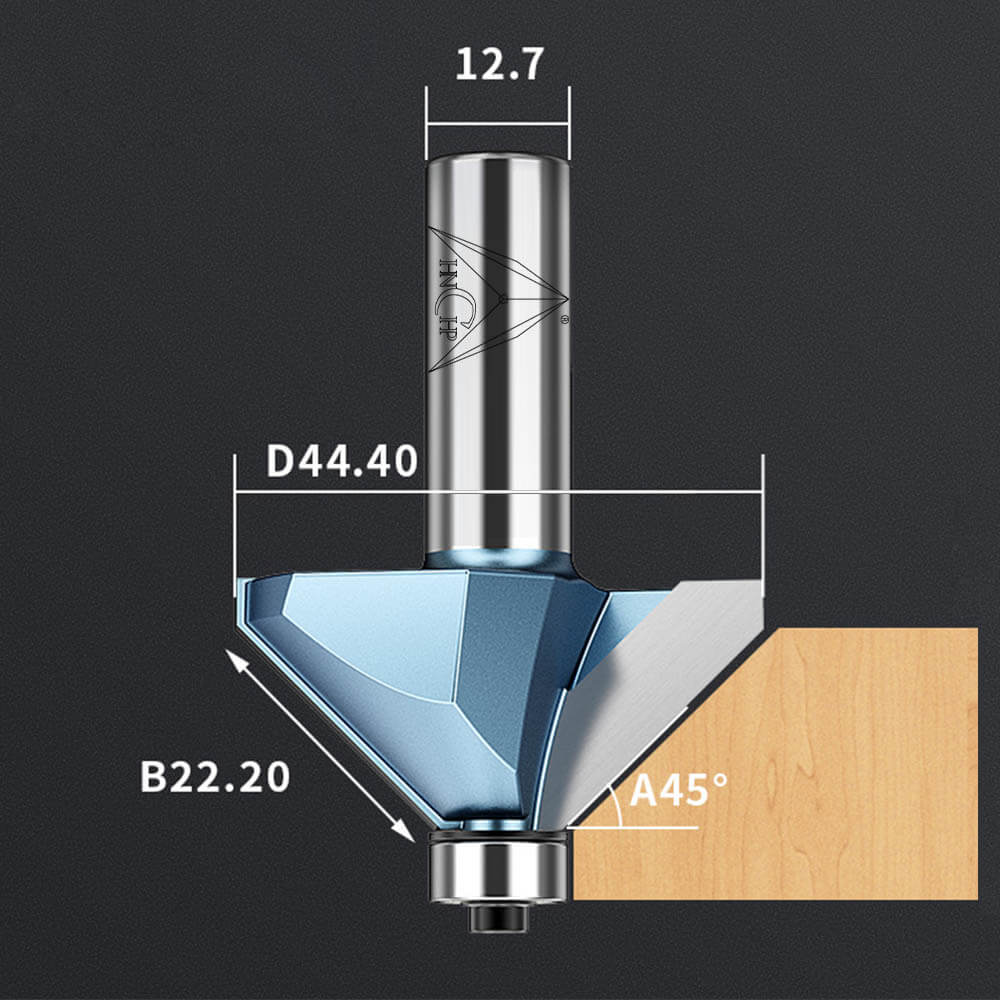 CHP0203 - 45° Chamfer Router Bit (Industrial Grade)