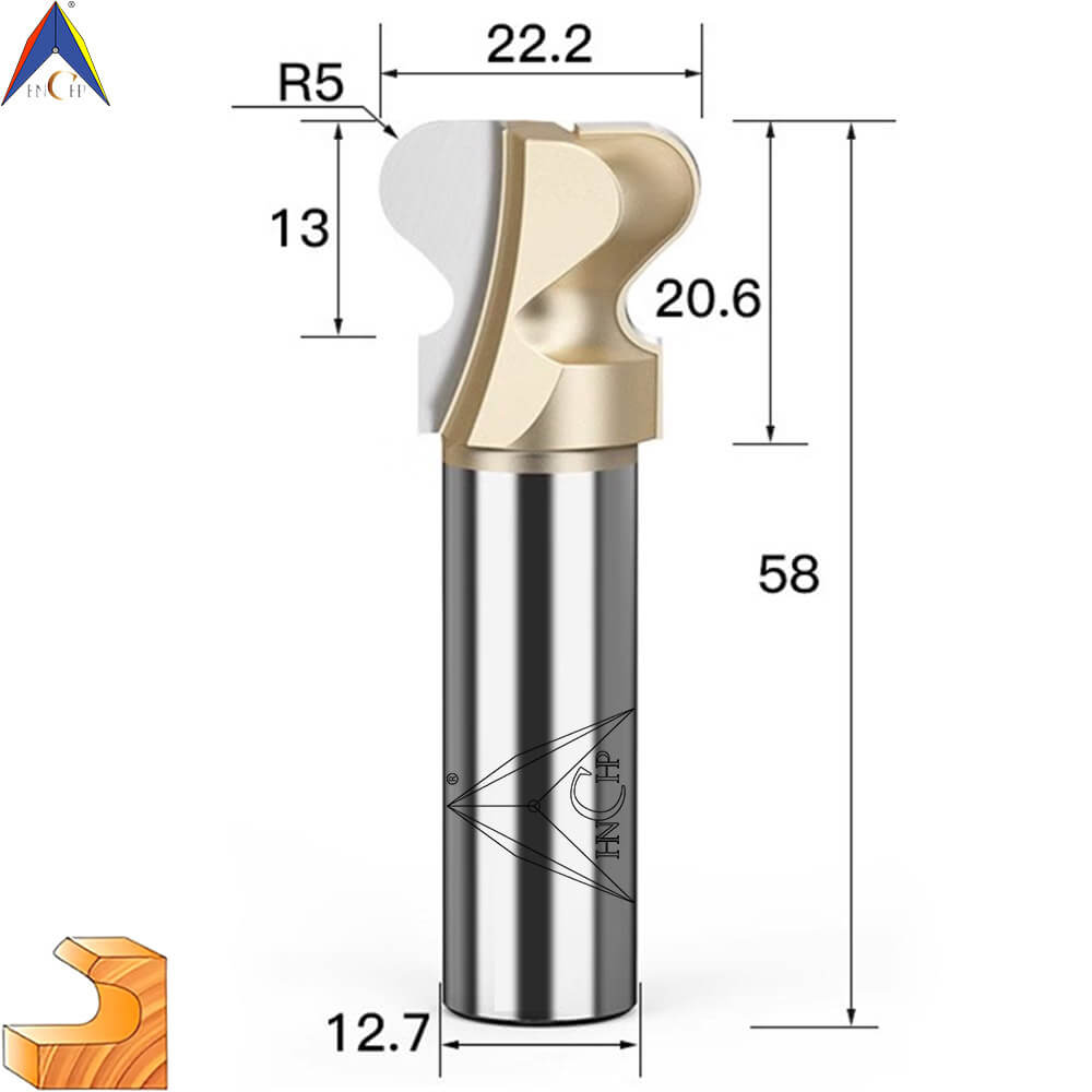 CHP1503 - Double Curved Finger Router Bit (Professional Grade)