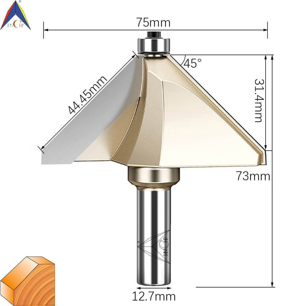 CHP0203 - 45° Chamfer Router Bit (Professional Grade)