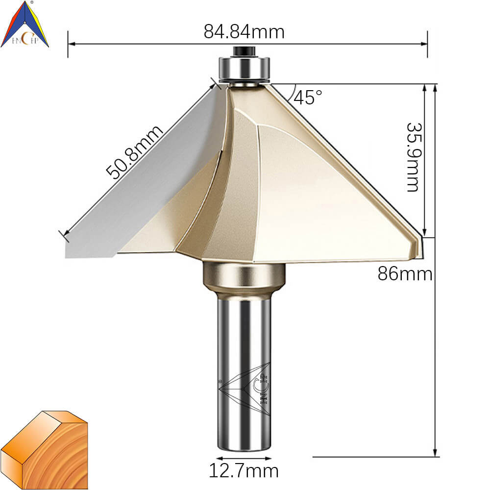 CHP0203 - 45° Chamfer Router Bit (Professional Grade)
