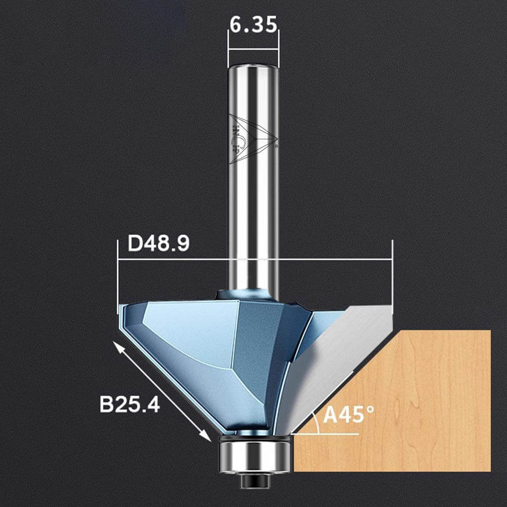 CHP0203 - 45° Chamfer Router Bit (Industrial Grade)