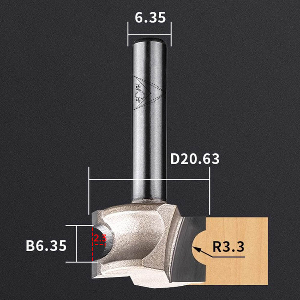 CHP0607 - Bull Nose Radius Router Bit