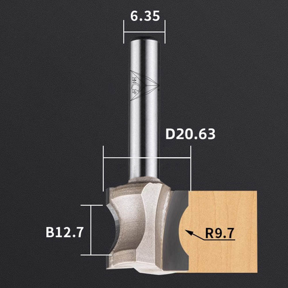 CHP0605 - Convex Edging Router Bit (Professional Grade)