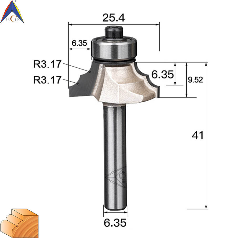 CHP0802 - Classical Ogee Molding Router Bit (Professional Grade)