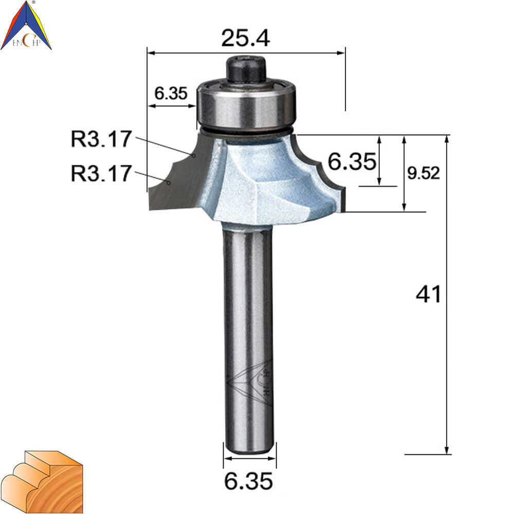 CHP0802 - Classical Ogee Molding Router Bit (Industrial Grade)