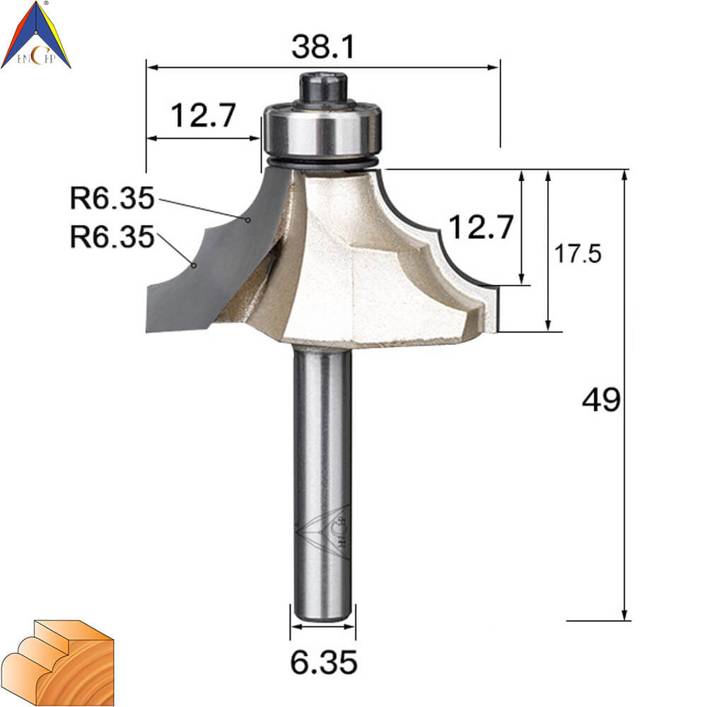 CHP0802 - Classical Ogee Molding Router Bit (Professional Grade)