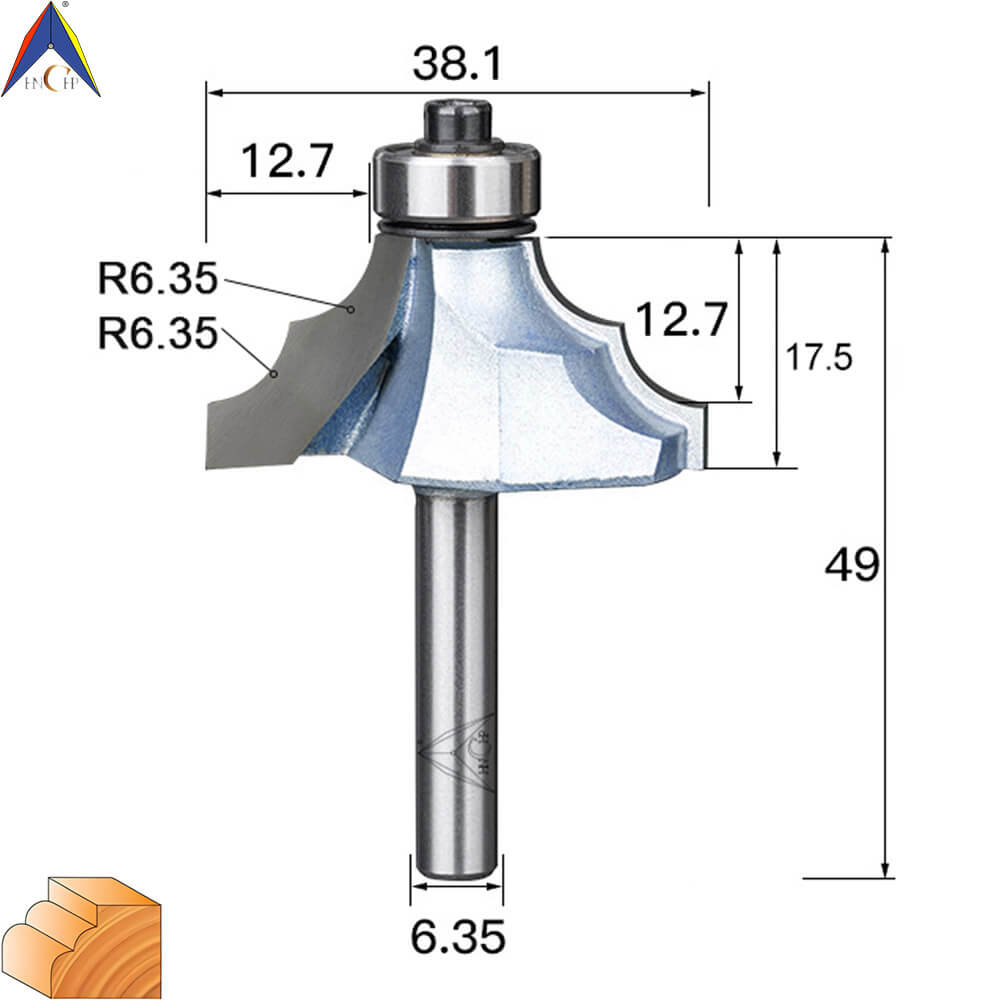 CHP0802 - Classical Ogee Molding Router Bit (Industrial Grade)