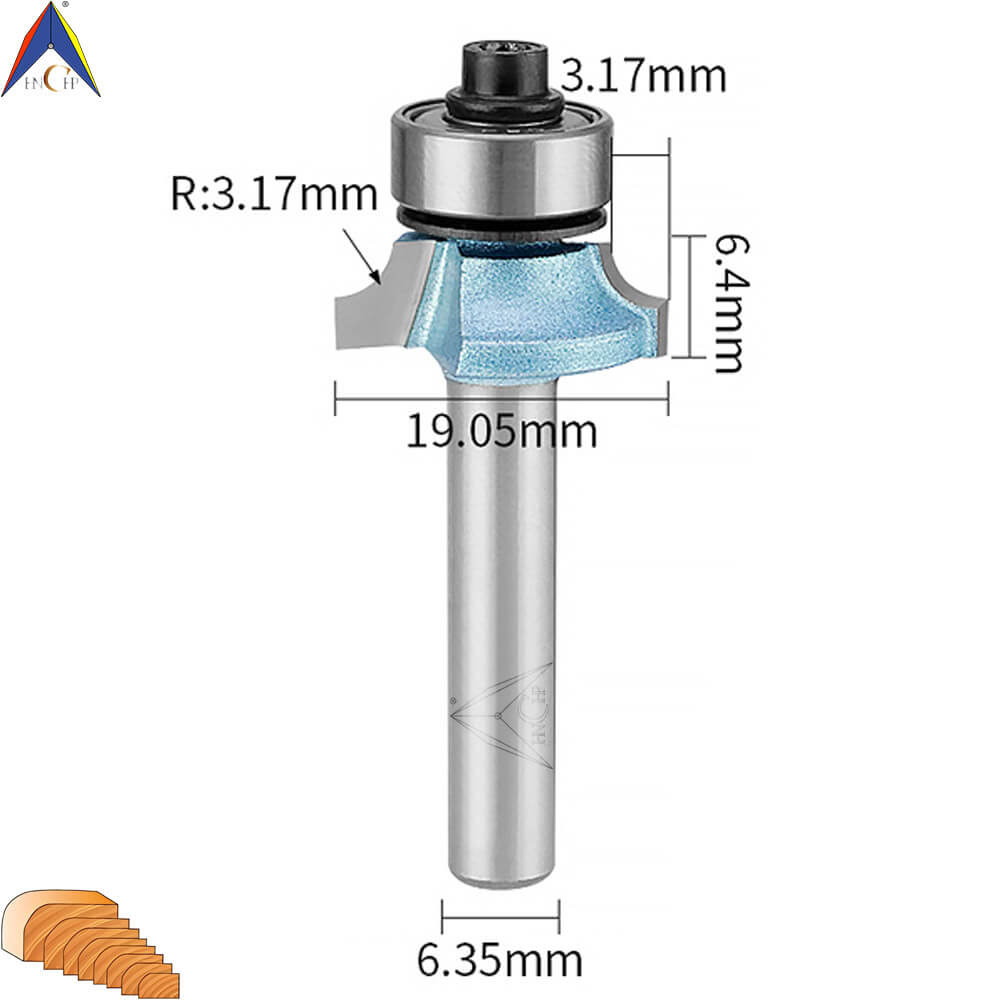 CHP0602 - Bearing Guided Roundover Router Bit (Industrial Grade)
