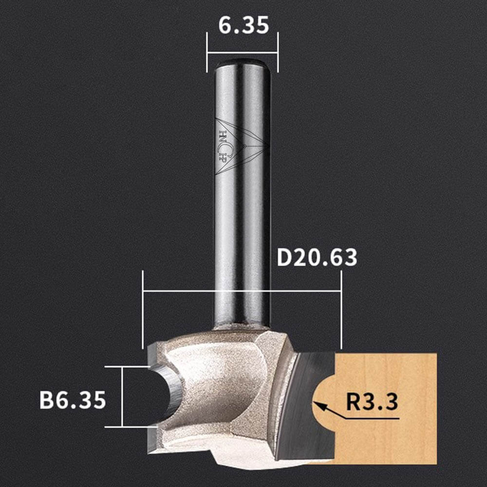 CHP0605 - Convex Edging Router Bit (Professional Grade)