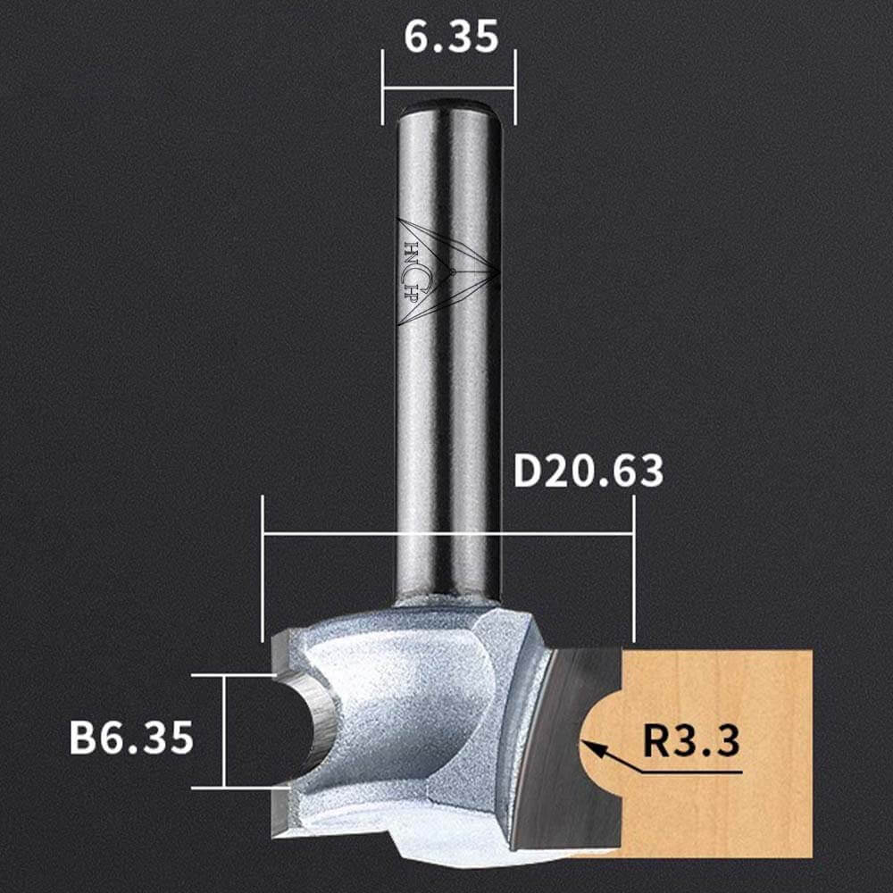 CHP0605 - Convex Edging Router Bit (Industrial Grade)