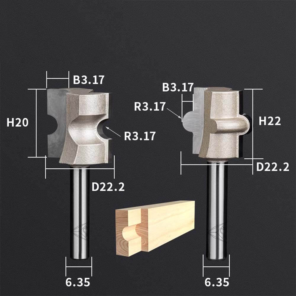CHP1709 - Glue Joint Router Bit Set