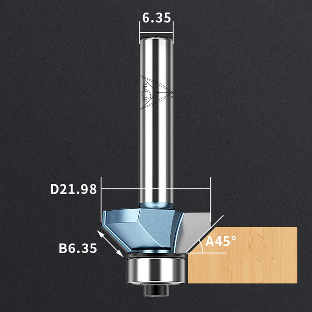 CHP0203 - 45° Chamfer Router Bit (Industrial Grade)