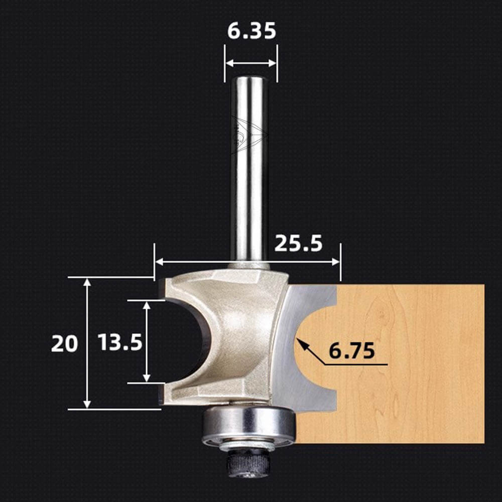 CHP0607 - Bull Nose Radius Router Bit