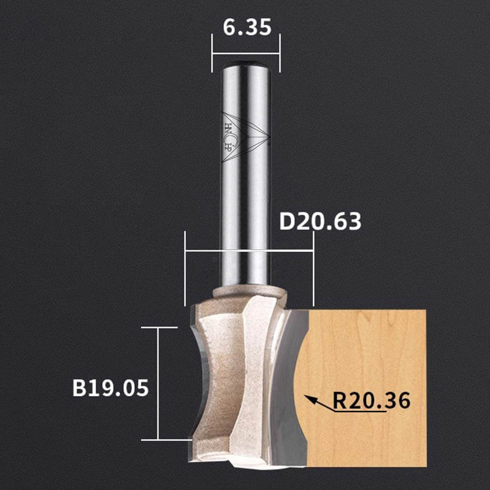 CHP0605 - Convex Edging Router Bit (Professional Grade)