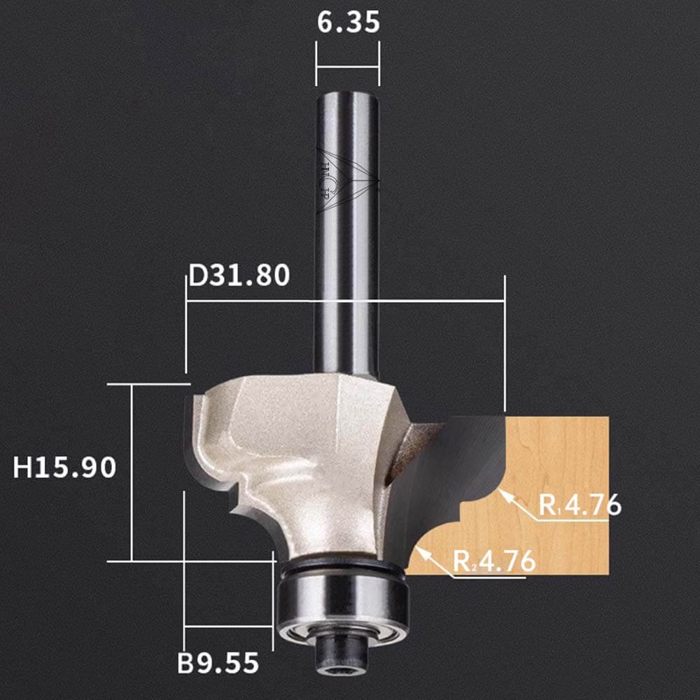 CHP0807 - Classical Ogee Molding Router Bit (Industrial Grade)