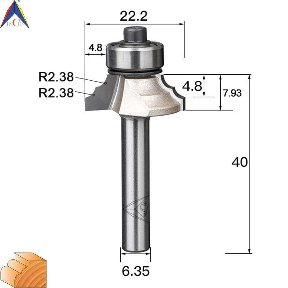 CHP0802 - Classical Ogee Molding Router Bit (Professional Grade)