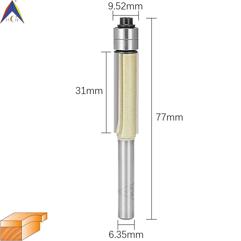 CHP0213 - Flush Trim Router Bit With Two Bearings