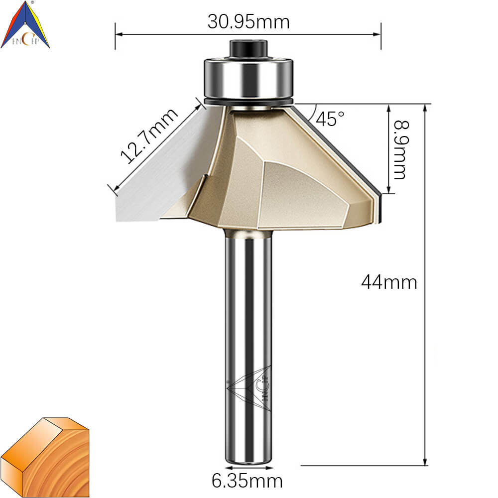 CHP0203 - 45° Chamfer Router Bit (Professional Grade)