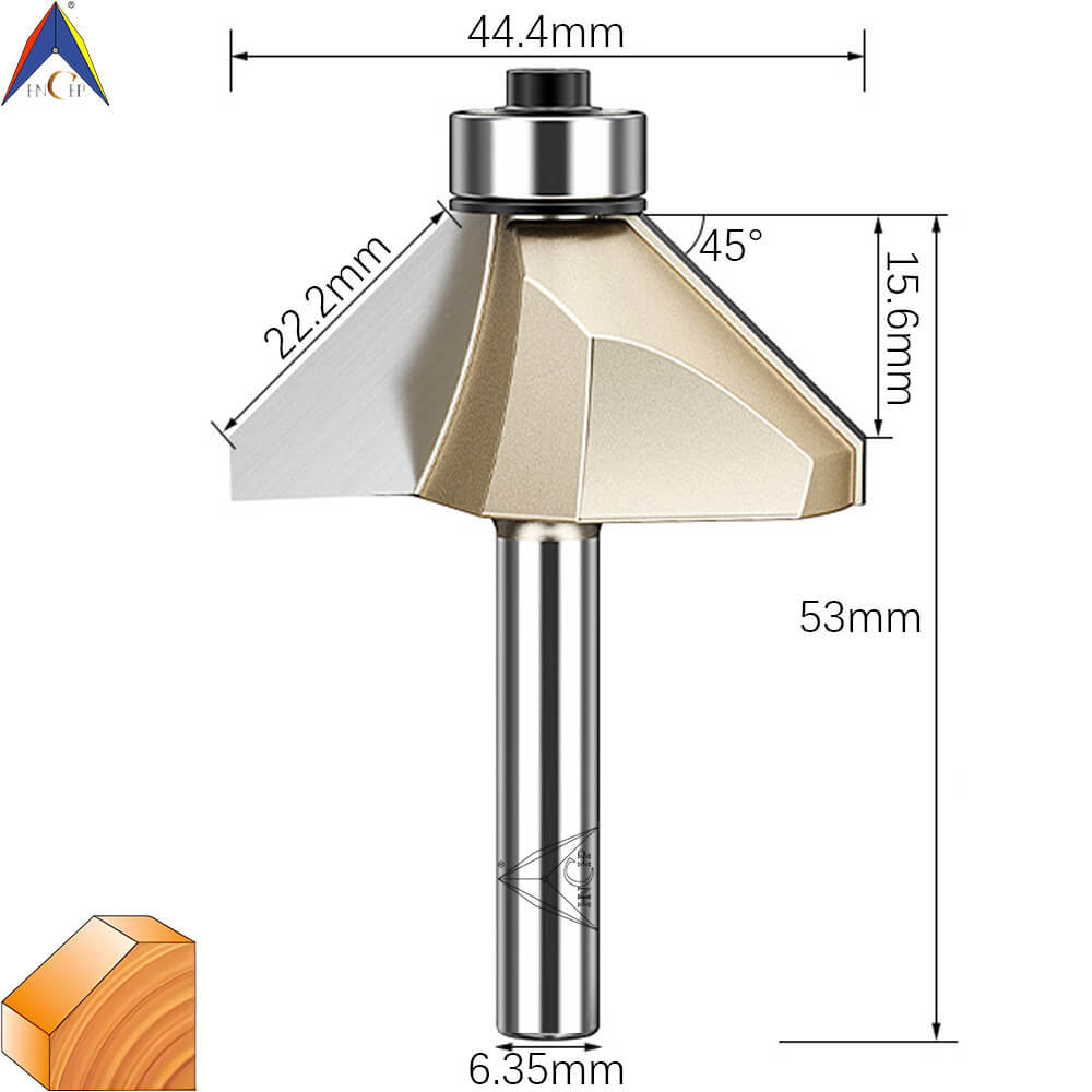 CHP0203 - 45° Chamfer Router Bit (Professional Grade)